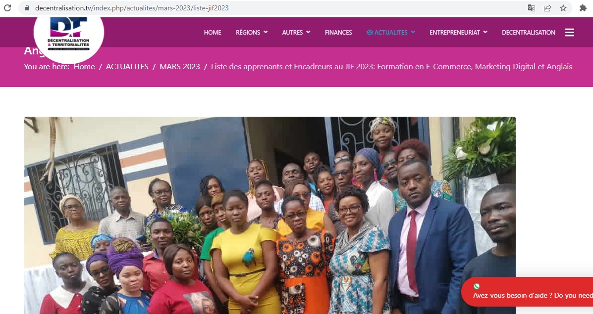 JOURNEE INTERNATIONALE DE LUTTE POUR LES DROITS DE LA FEMME 2023